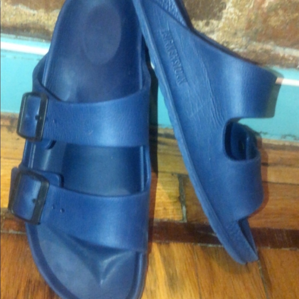 Birkenstock’s for Jcrew navy blue